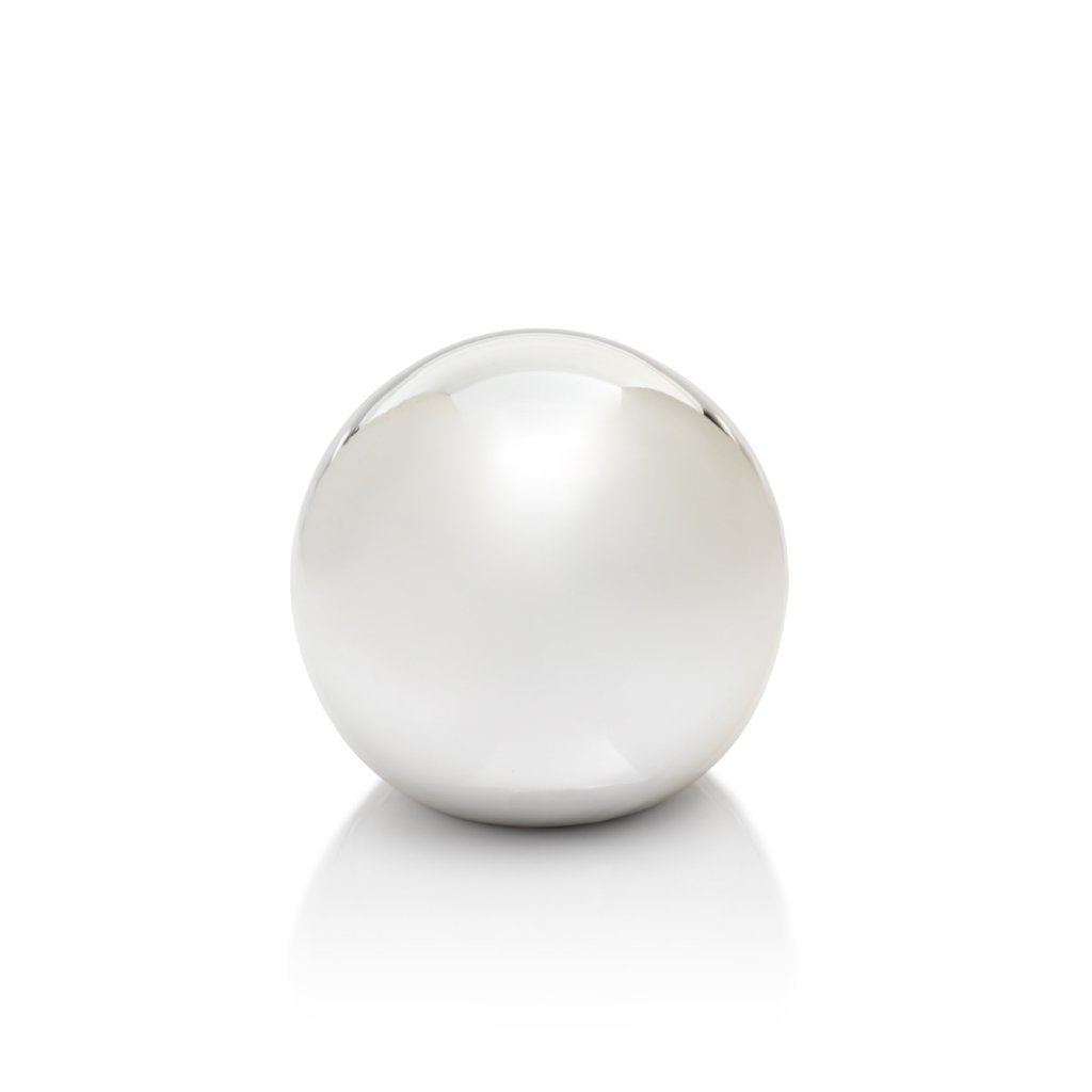 Silver Ceramic Fill Ball - CARLYLE AVENUE
