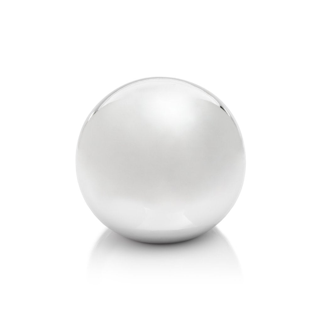 Silver Ceramic Fill Ball - CARLYLE AVENUE