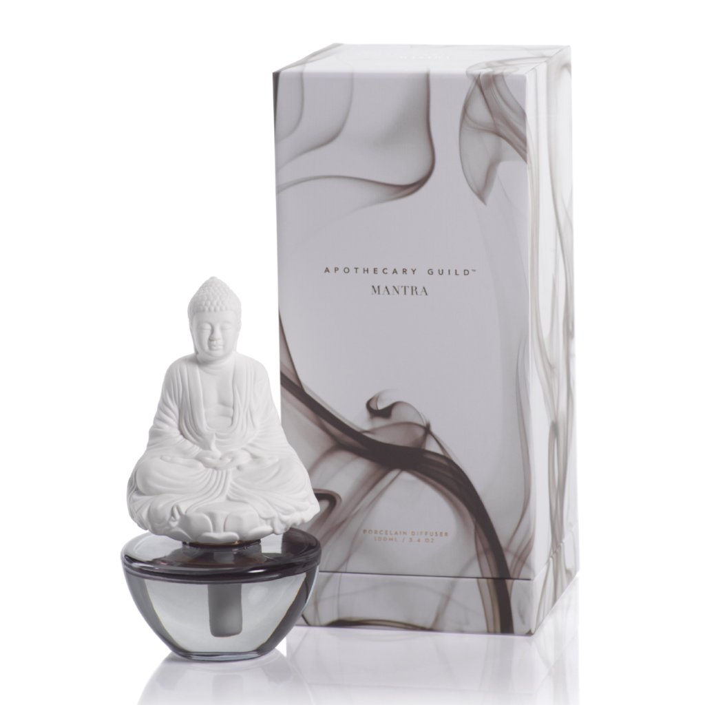 Mantra Buddha Porcelain Diffuser - Aegean Teakwood - CARLYLE AVENUE