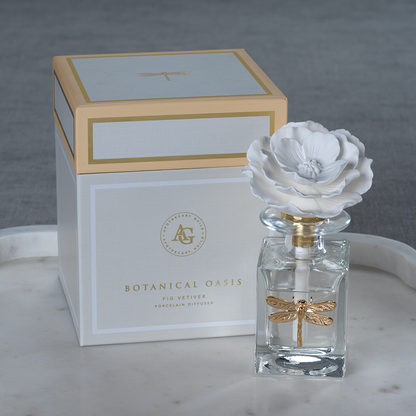 Botanical Oasis Porcelain Diffuser - Diffusers by Carlyle Avenue