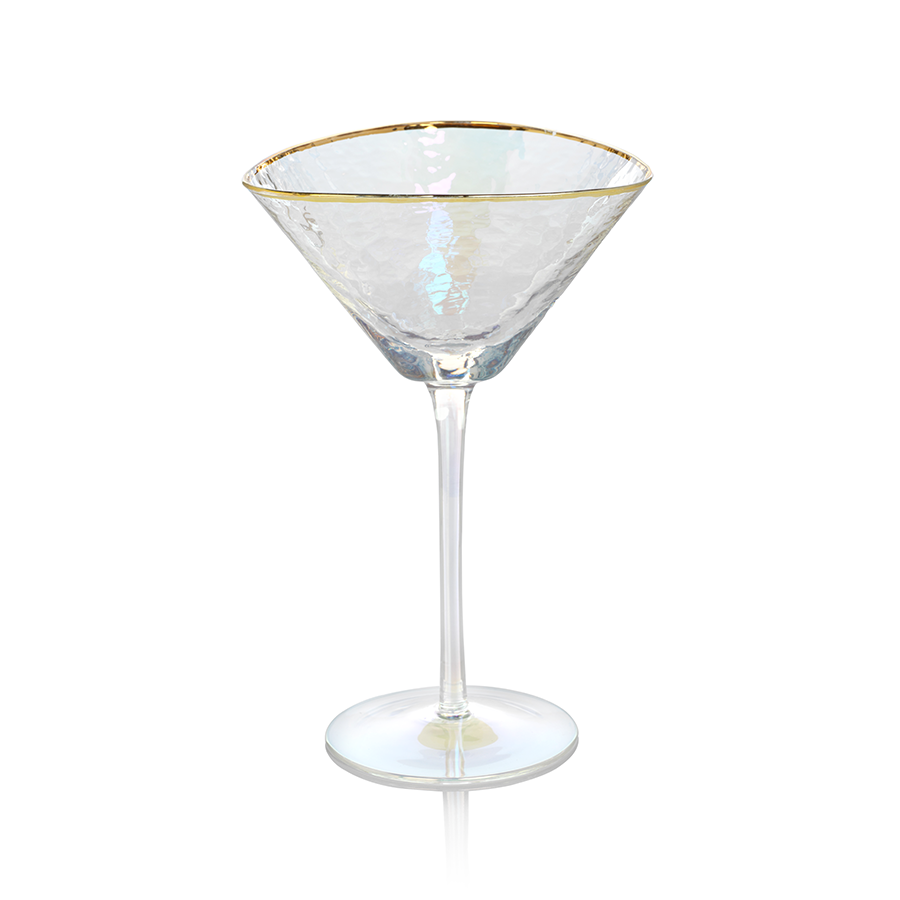 Aperitivo Triangular Stemware - Luster with Gold Rim (Single) - Drinkware by Carlyle Avenue