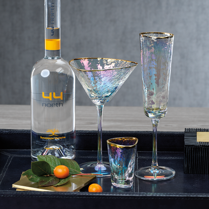 Aperitivo Triangular Stemware - Luster with Gold Rim (Single) - Drinkware by Carlyle Avenue