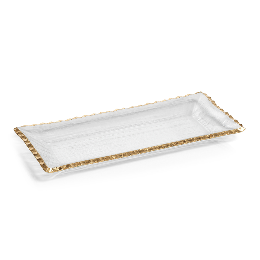 Clear Packaging, Rectangle, Gold Trim, 6 x 3 x 1.375, 50 Pac