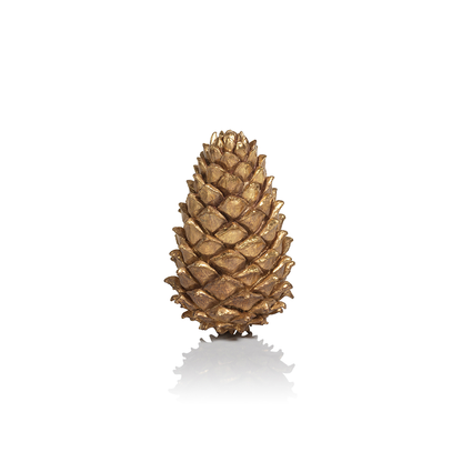 Golden Decorative Pine Cone - Christmas Decor by Carlyle Avenue