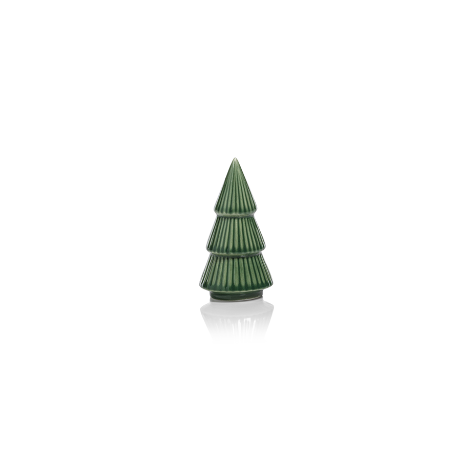 Ceramic Holiday Tree - Glazed Winter Green