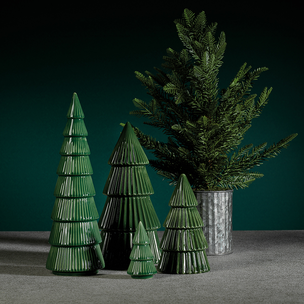 Ceramic Holiday Tree - Glazed Winter Green Ceramic Holiday Tree - Glazed Winter Green