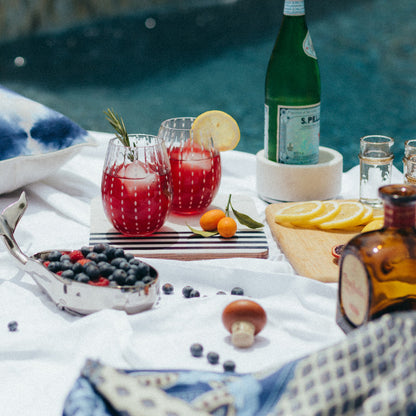 White Dot Glassware - Set of 6 - Drinkware by Carlyle Avenue