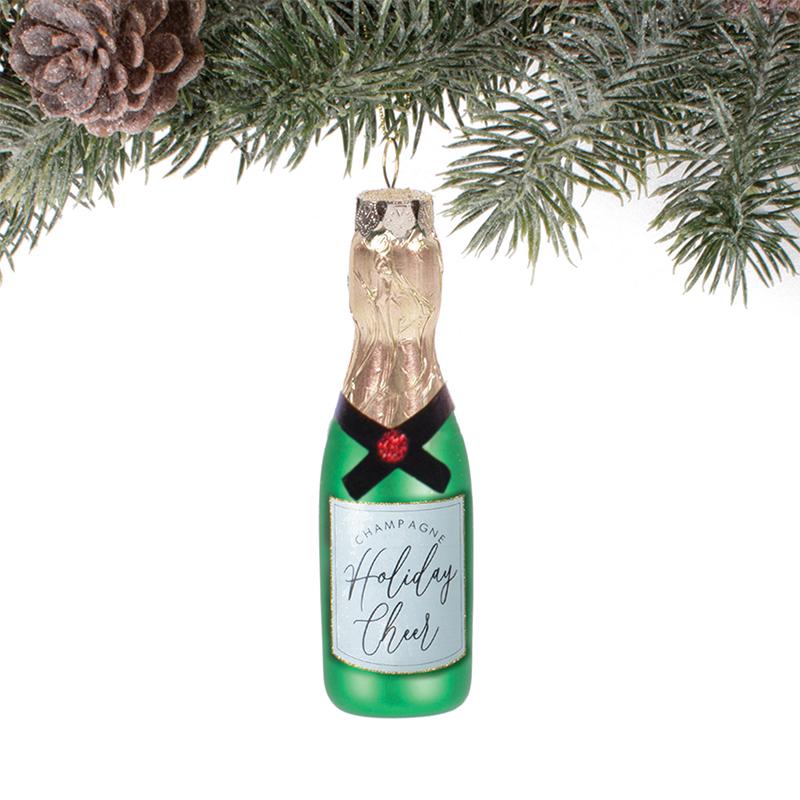 Holiday Cheer Champagne Ornament