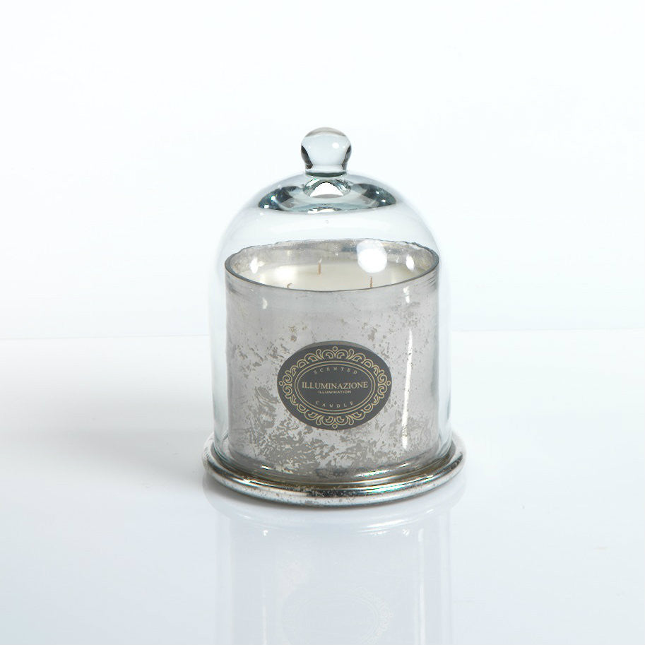 Illuminazione Candle with Glass Dome - Silver - CARLYLE AVENUE