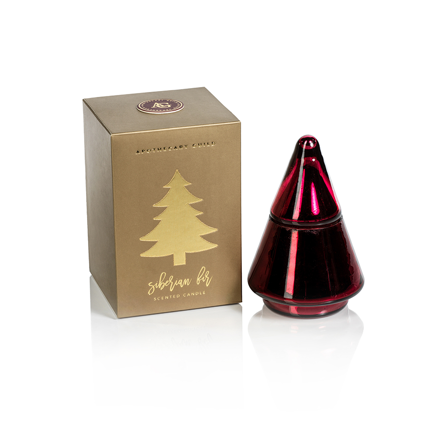 Siberian Fir Tree Candle w/Gift Box