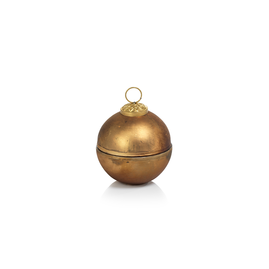 Ornament Ball Scented Candle - Matte Gold