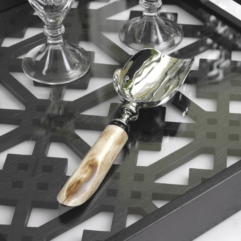 Natural Wood Handle Ice Scoop - Barware by Carlyle Avenue