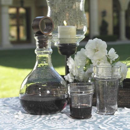 Artisan Hammered Glass Decanter - Barware by Carlyle Avenue