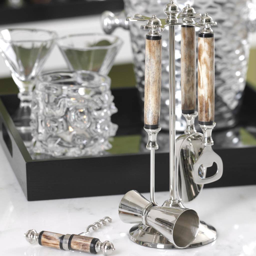 Bone Handle Bar Tool Set - Barware by Carlyle Avenue