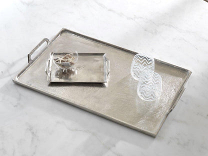 Rectangular Aluminum Tray with Handles - Trays by Carlyle Avenue