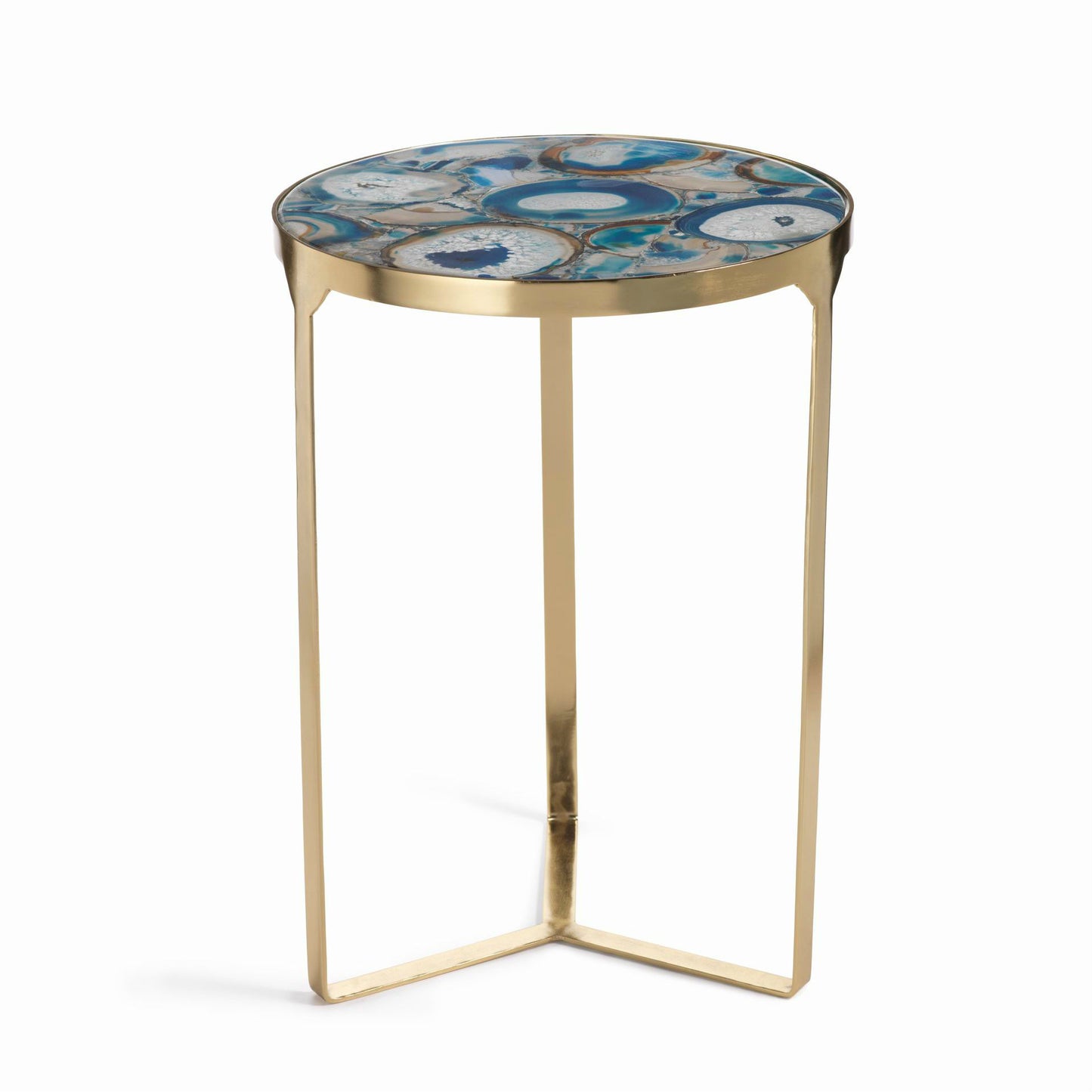 La Sardaigne Blue Agate End Table - CARLYLE AVENUE