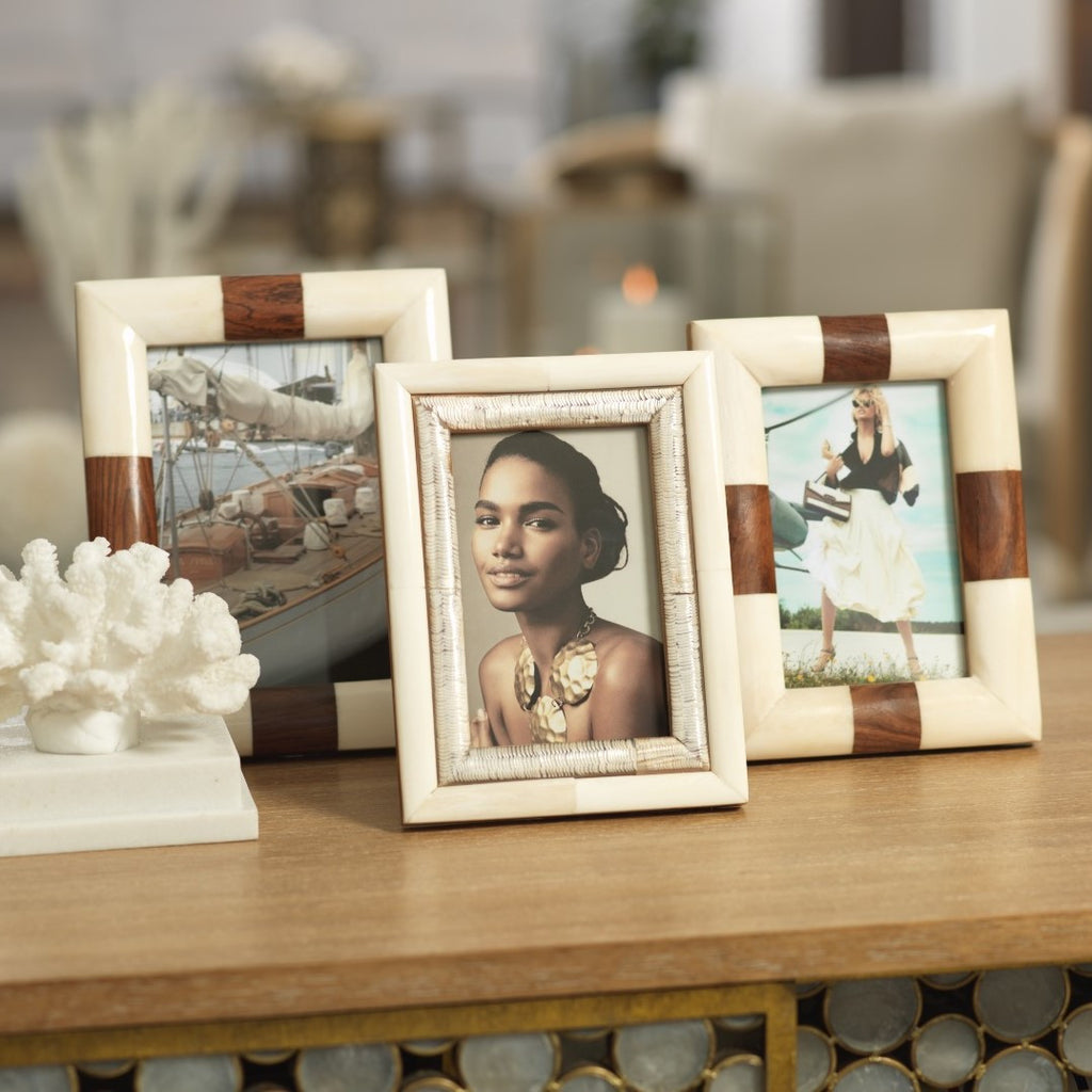 Kenya White Bone Photo Frame - Picture Frames by Carlyle Avenue