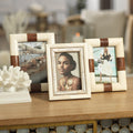Oyster White Bone & Shagreen Horn Photo Frame - Picture Frames by Carlyle Avenue