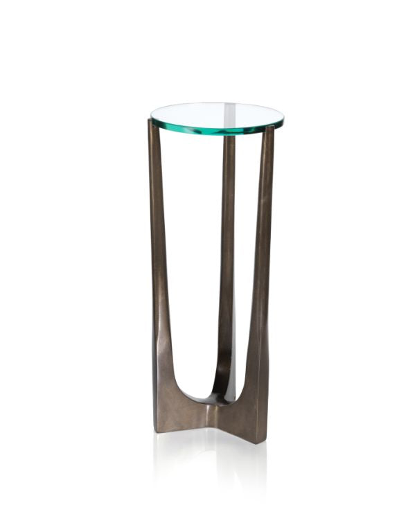 Cortina Drink Table w/Glass Top - CARLYLE AVENUE