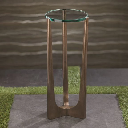 Cortina Drink Table w/Glass Top - Furniture by Carlyle Avenue