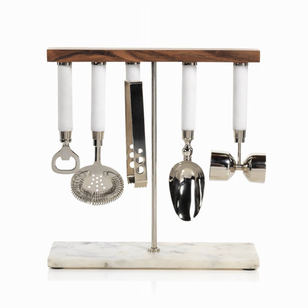 Marbella 5 Piece Bar Tool Set - CARLYLE AVENUE