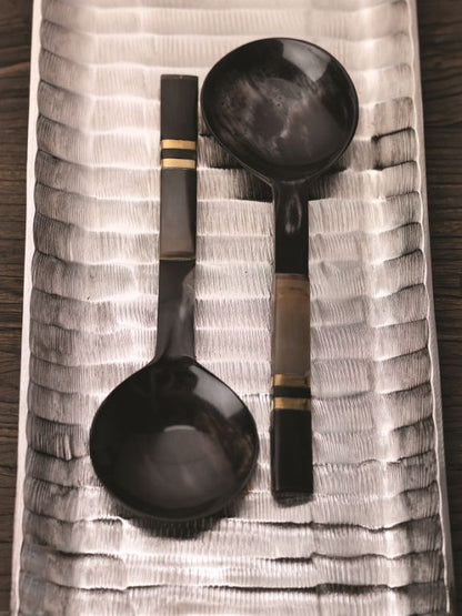 Seychelles Salad Server w/ Horn Handle - Kitchenware by Carlyle Avenue