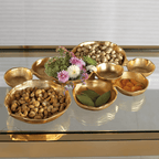 Cluster of Nine Serving Bowls - Gold - Bowls by Carlyle Avenue