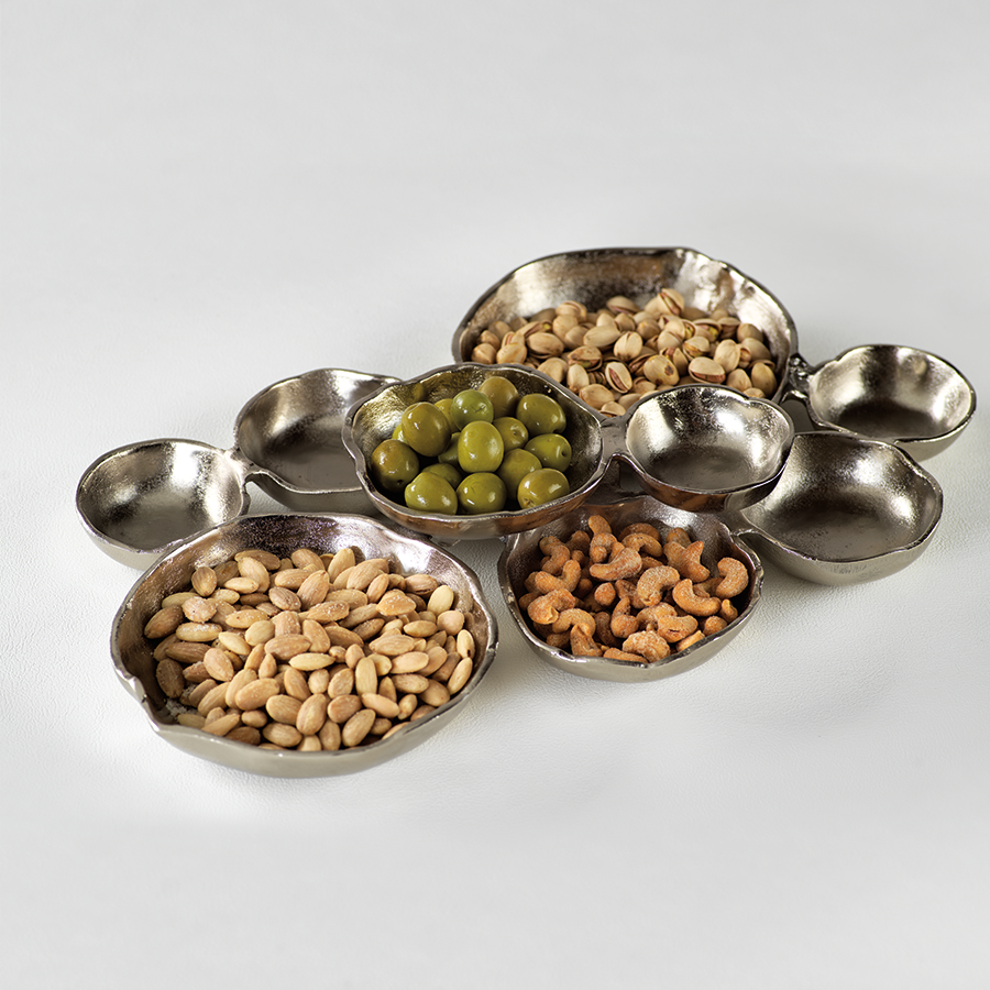 Cluster of Nine Serving Bowls - Nickel - PREORDER