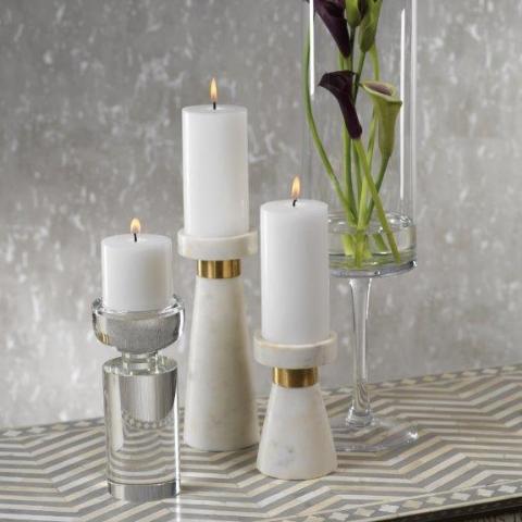 Marmo Marble Pillar Holder - CARLYLE AVENUE