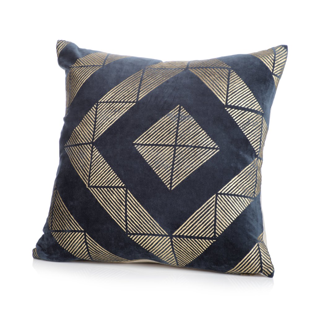 Collins Midnight Blue Throw Pillow - CARLYLE AVENUE