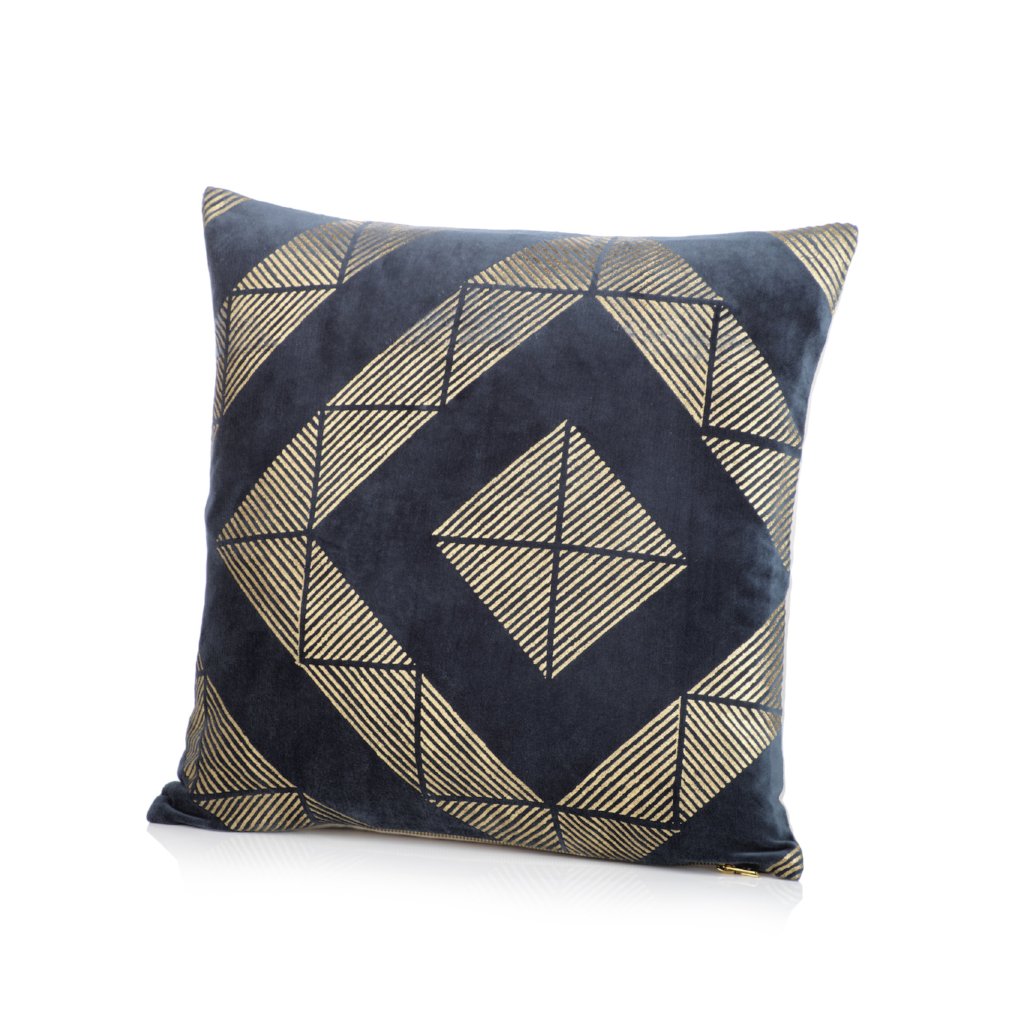 Collins Midnight Blue Throw Pillow - CARLYLE AVENUE