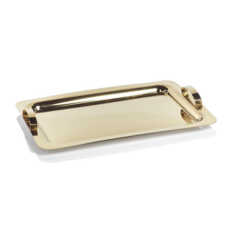 Stainless Steel Gold Serving Tray