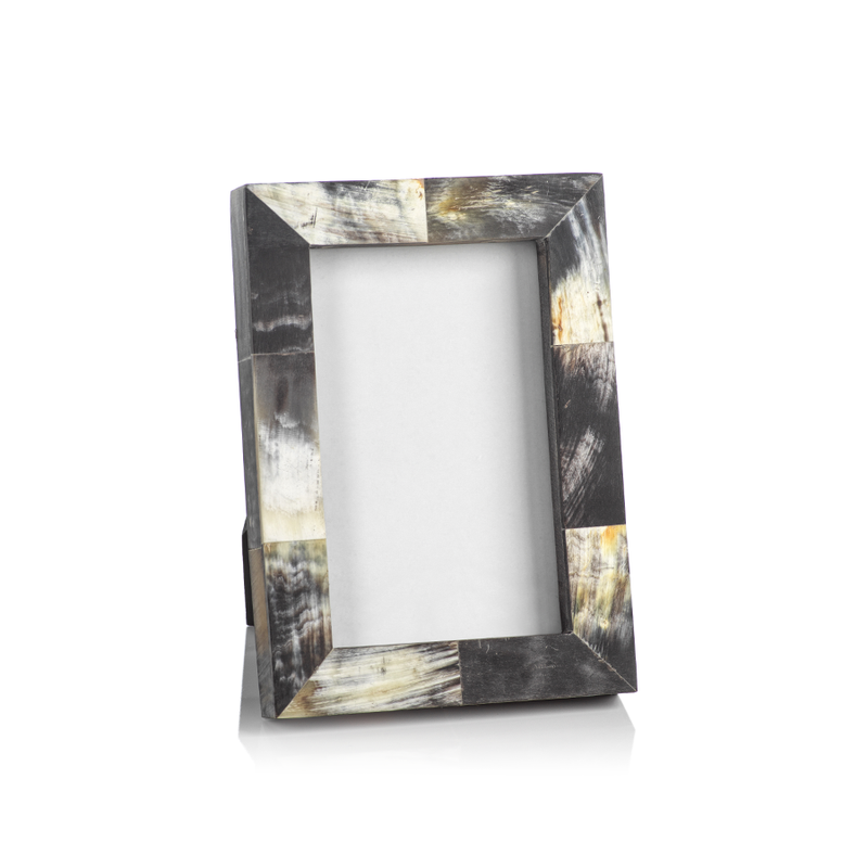 African Black Horn Inlaid Photo Frame - Picture Frames by Carlyle Avenue