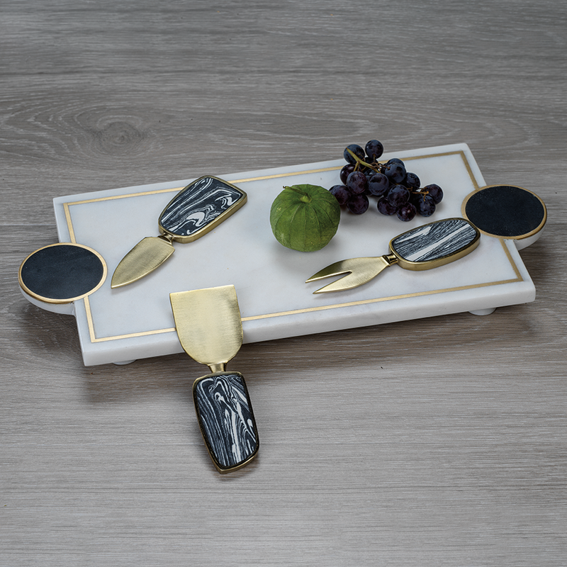 Kadappa Stone and Marble Tray - Tray by Carlyle Avenue