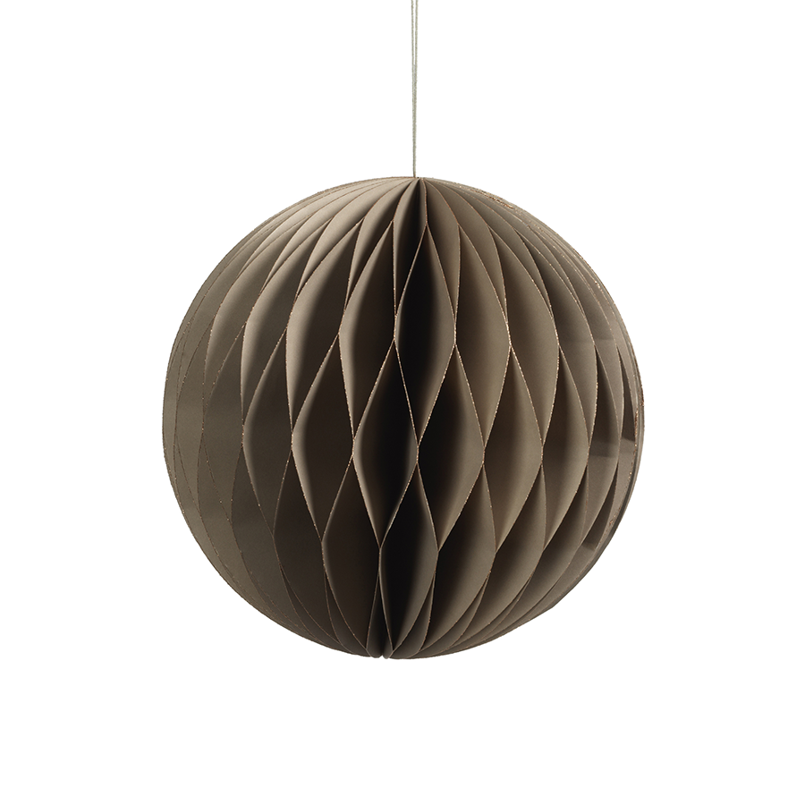 Wish Paper Decorative Tree & Ornaments - Taupe & Rose Gold - Christmas Decor by Carlyle Avenue