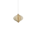 Wish Paper Decorative Ornaments - Ivory w/Gold Glitter - Christmas Decor by Carlyle Avenue
