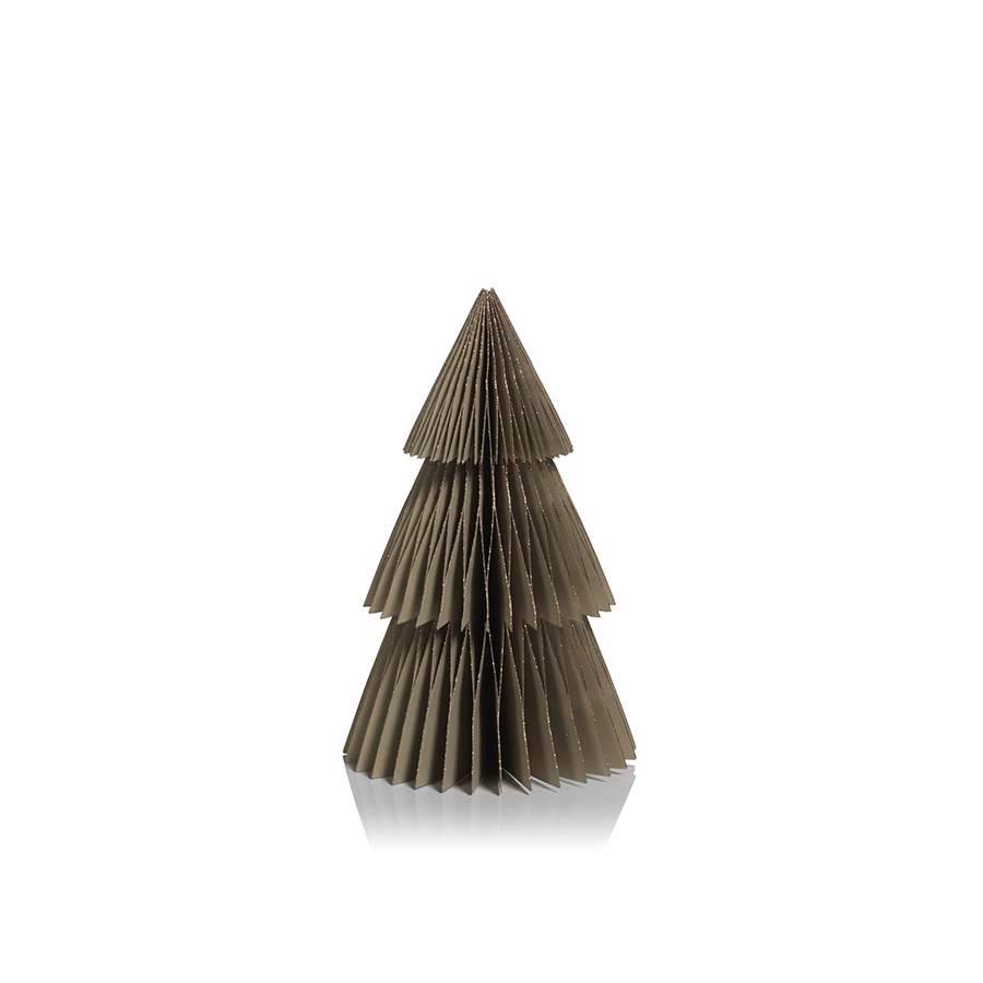 Wish Paper Decorative Tree & Ornaments - Taupe & Rose Gold