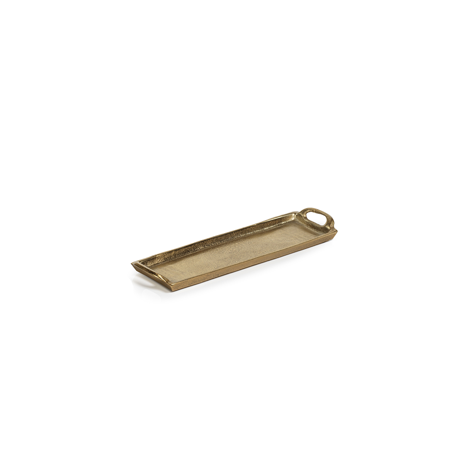 Rectangular Aluminum Tray - Dark Gold