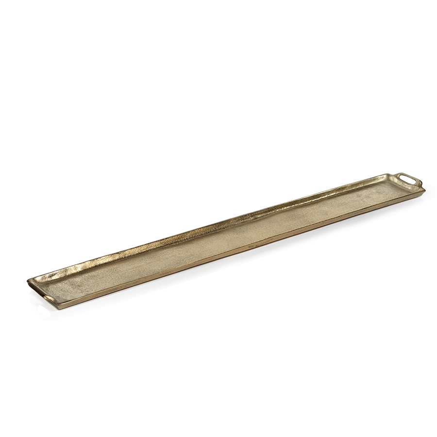 Rectangular Aluminum Tray - Dark Gold