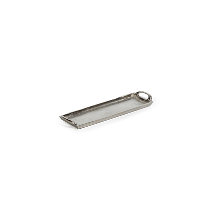 Rectangular Aluminum Tray - Silver Nickel - Trays by Carlyle Avenue