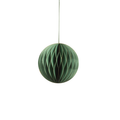 Wish Paper Decorative Ornaments - Green w/Gold Glitter (Set of 12) - Christmas Decor by Carlyle Avenue