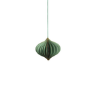 Wish Paper Decorative Ornaments - Green w/Gold Glitter (Set of 12) - Christmas Decor by Carlyle Avenue