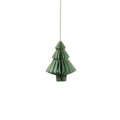 Wish Paper Decorative Ornaments - Green w/Gold Glitter (Set of 12) - Christmas Decor by Carlyle Avenue