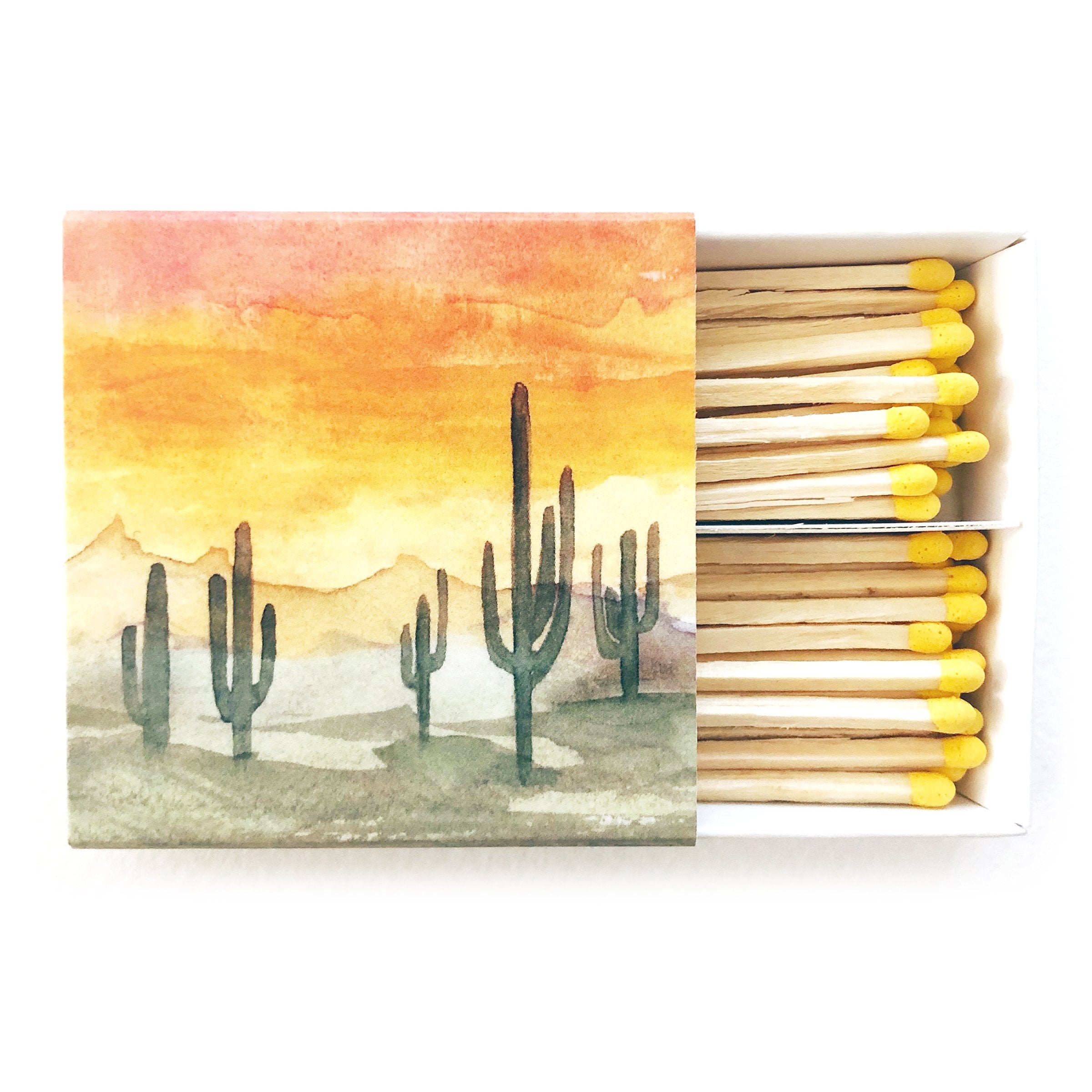Watercolor Desert Matches
