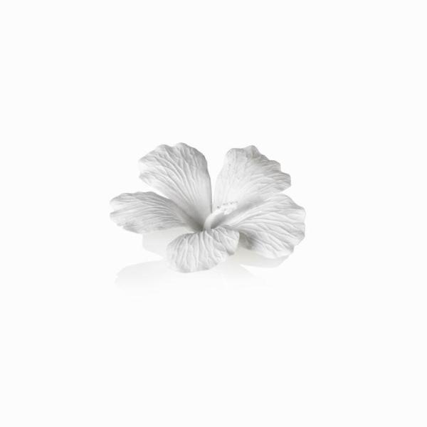 White Bone China Hibiscus Flower Wall & Table Décor - CARLYLE AVENUE