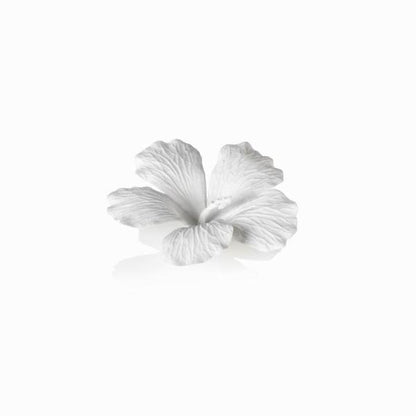 White Bone China Hibiscus Flower Wall & Table Décor - Set of 3 - Decorative Accessories by Carlyle Avenue