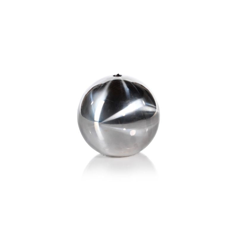 Titanium Ball Candle - Silver - CARLYLE AVENUE