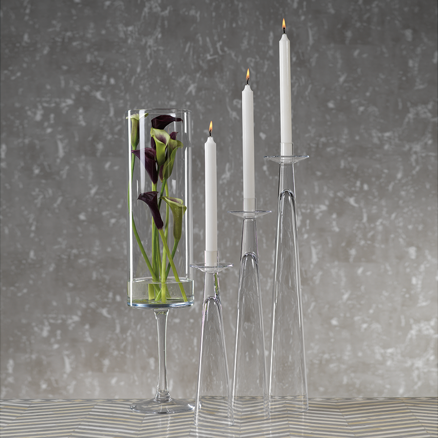 Amin Glass Candle Holder