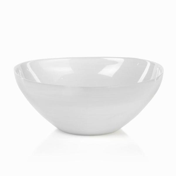 Monte Carlo Alabaster Glass Bowl - White - CARLYLE AVENUE