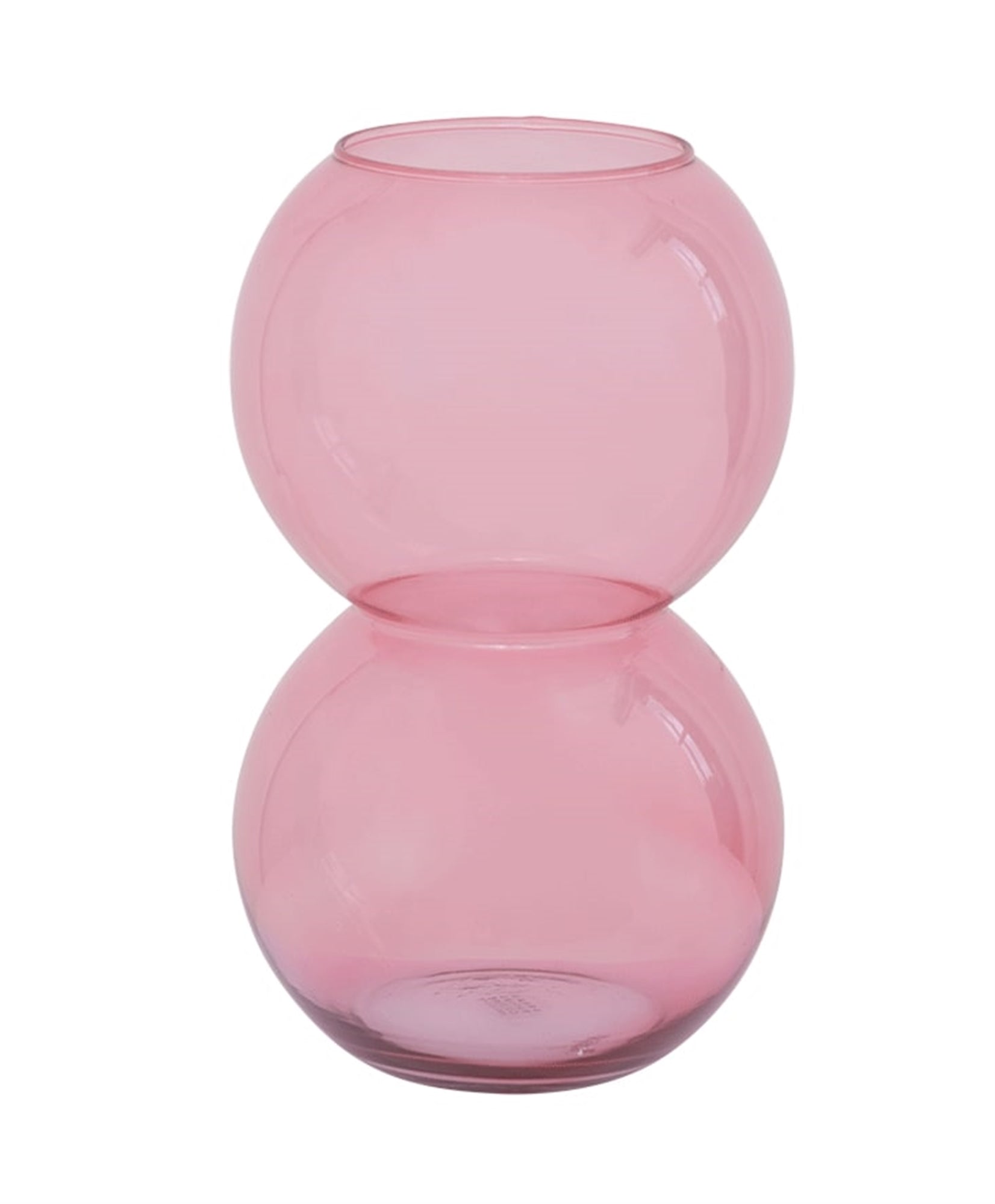 Recycled Glass Bulb Vase - Pink